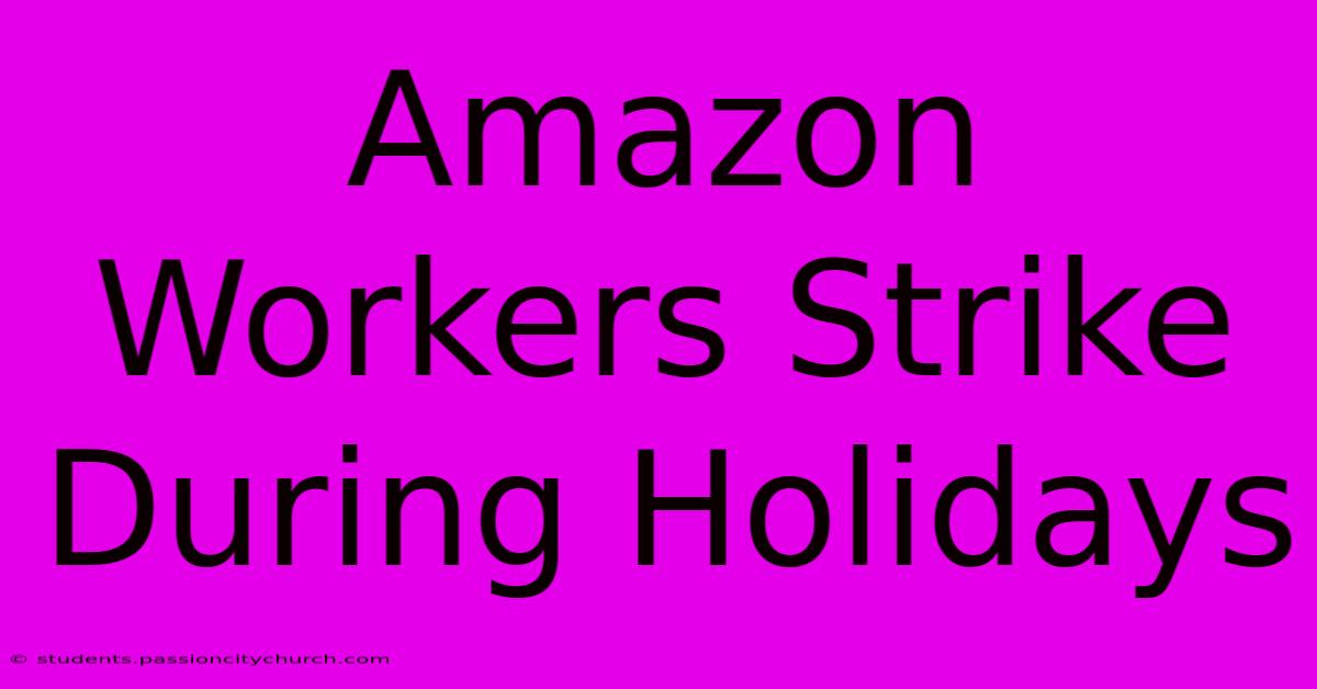 Amazon Workers Strike During Holidays