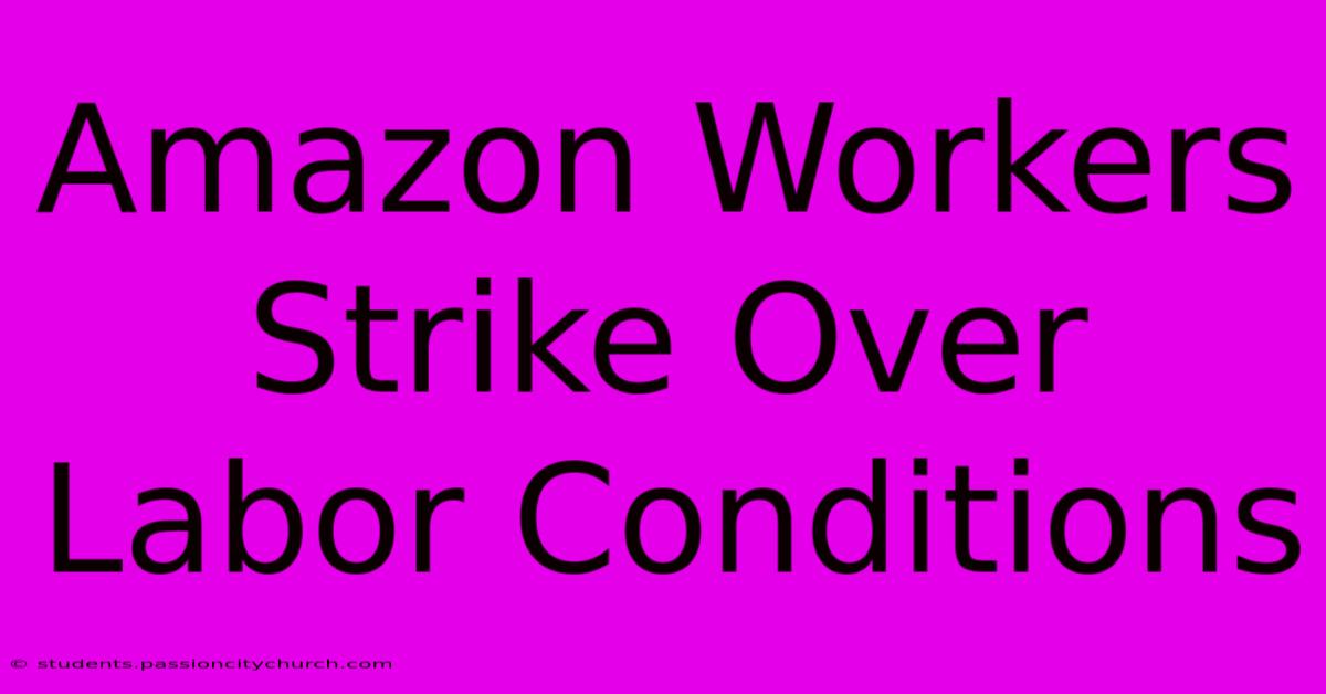 Amazon Workers Strike Over Labor Conditions