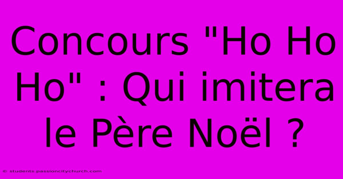 Concours 