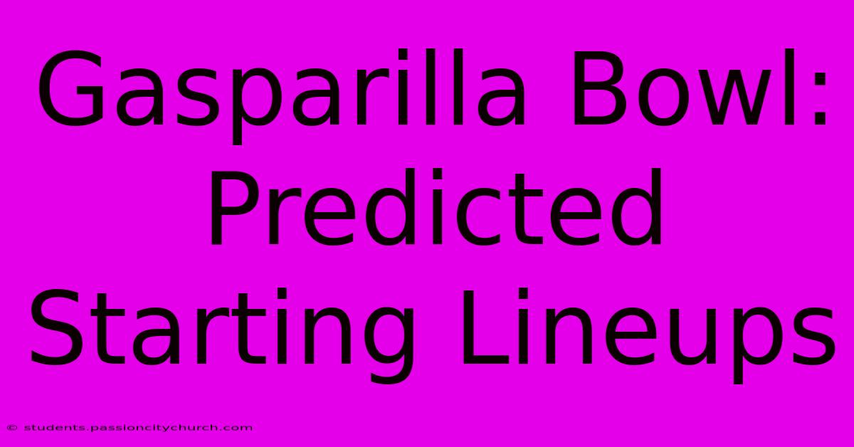 Gasparilla Bowl: Predicted Starting Lineups