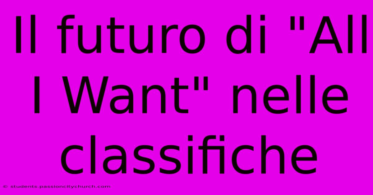 Il Futuro Di 