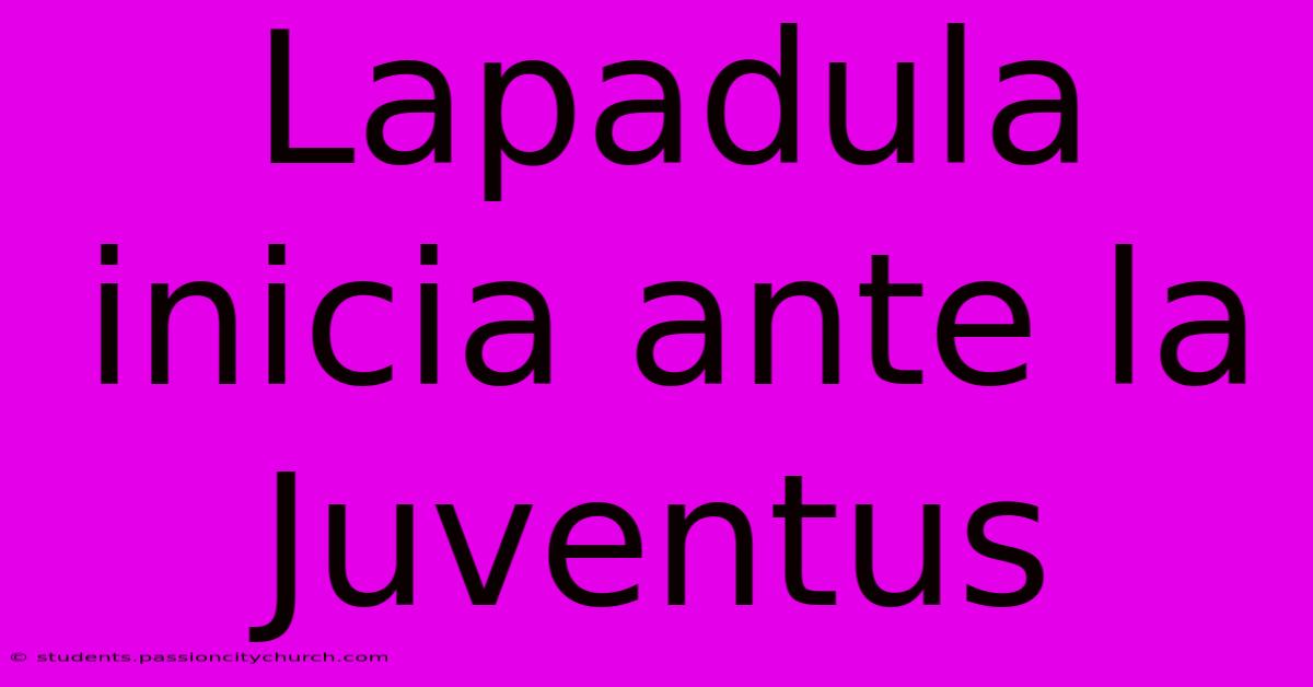 Lapadula Inicia Ante La Juventus