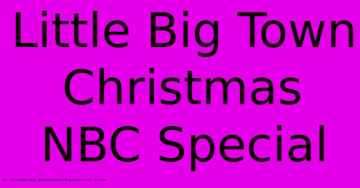 Little Big Town Christmas NBC Special