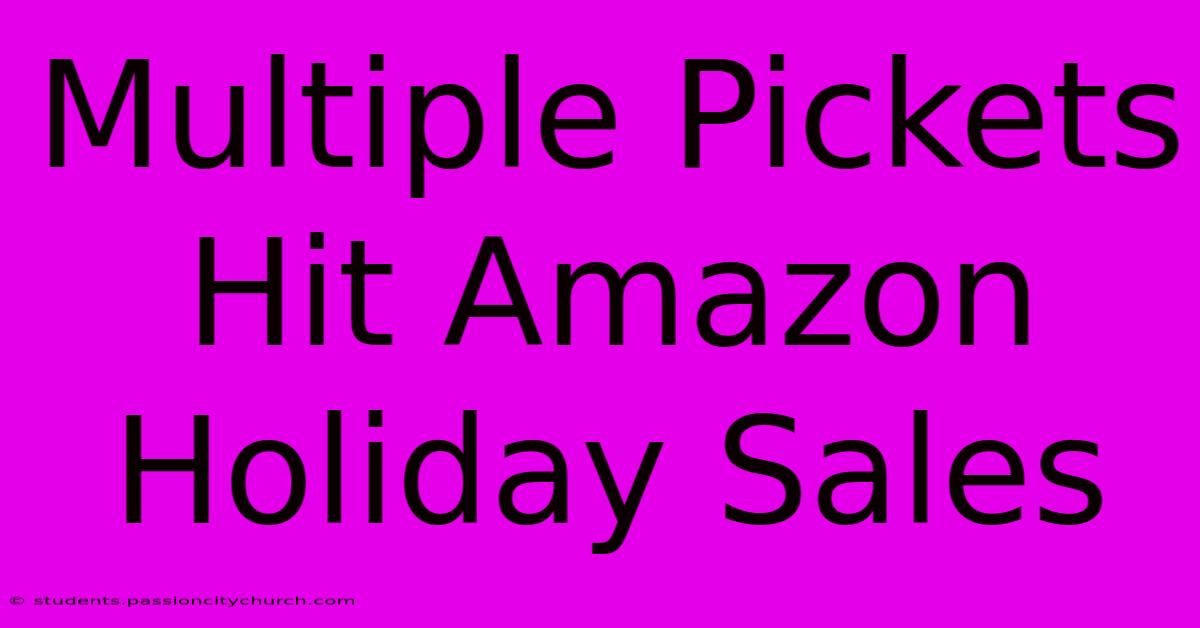 Multiple Pickets Hit Amazon Holiday Sales