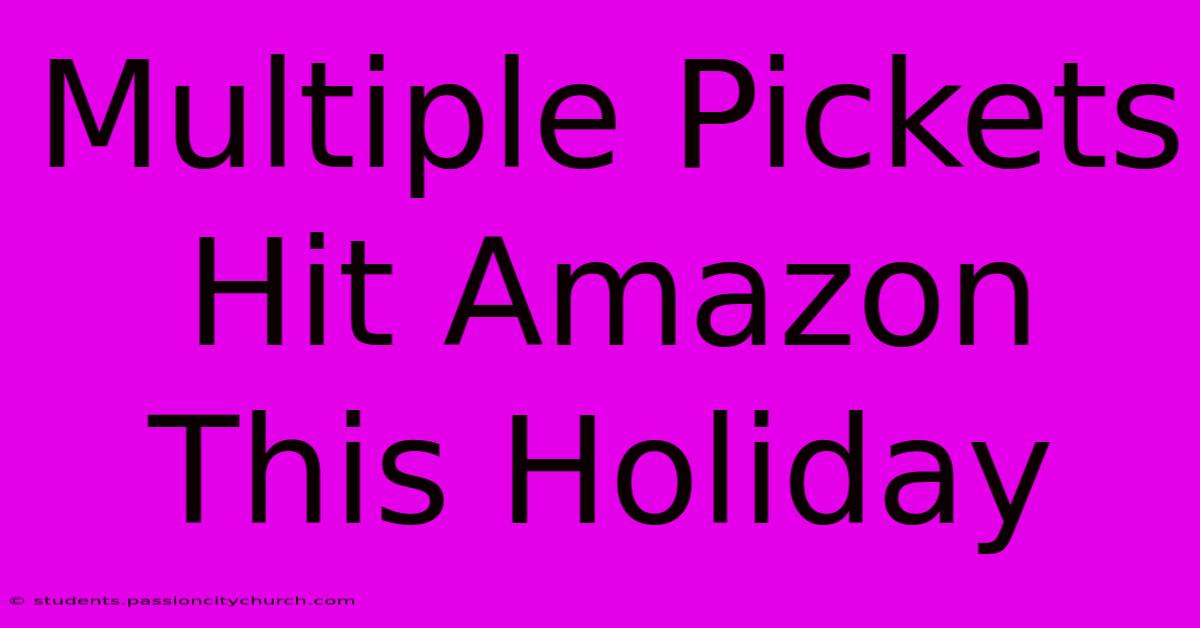 Multiple Pickets Hit Amazon This Holiday