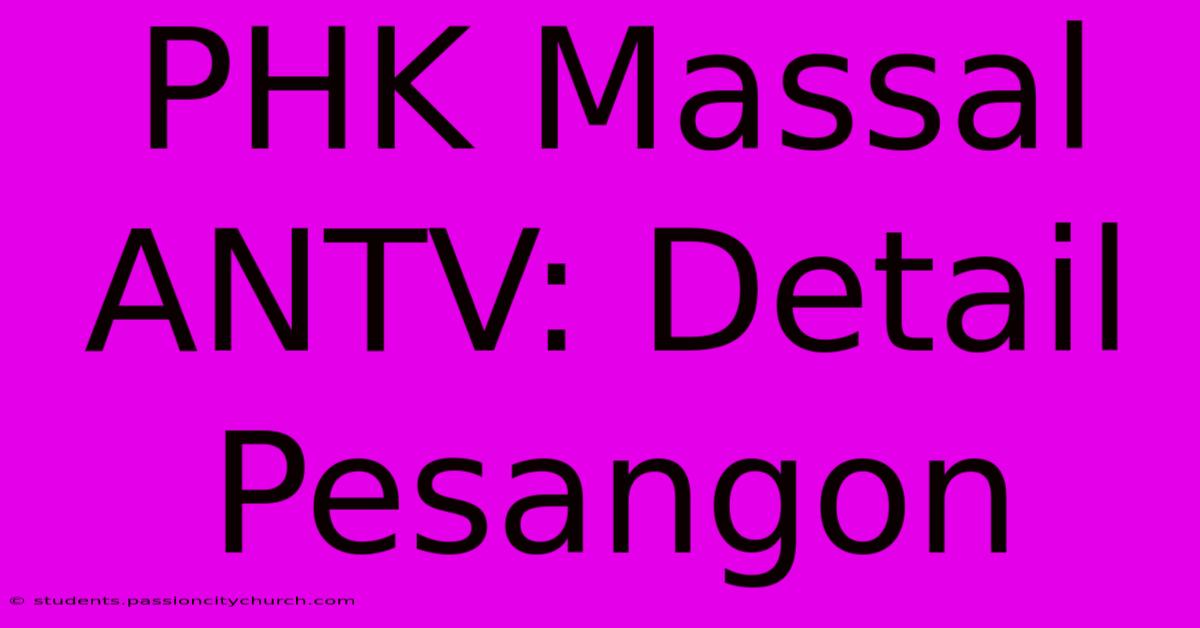 PHK Massal ANTV: Detail Pesangon