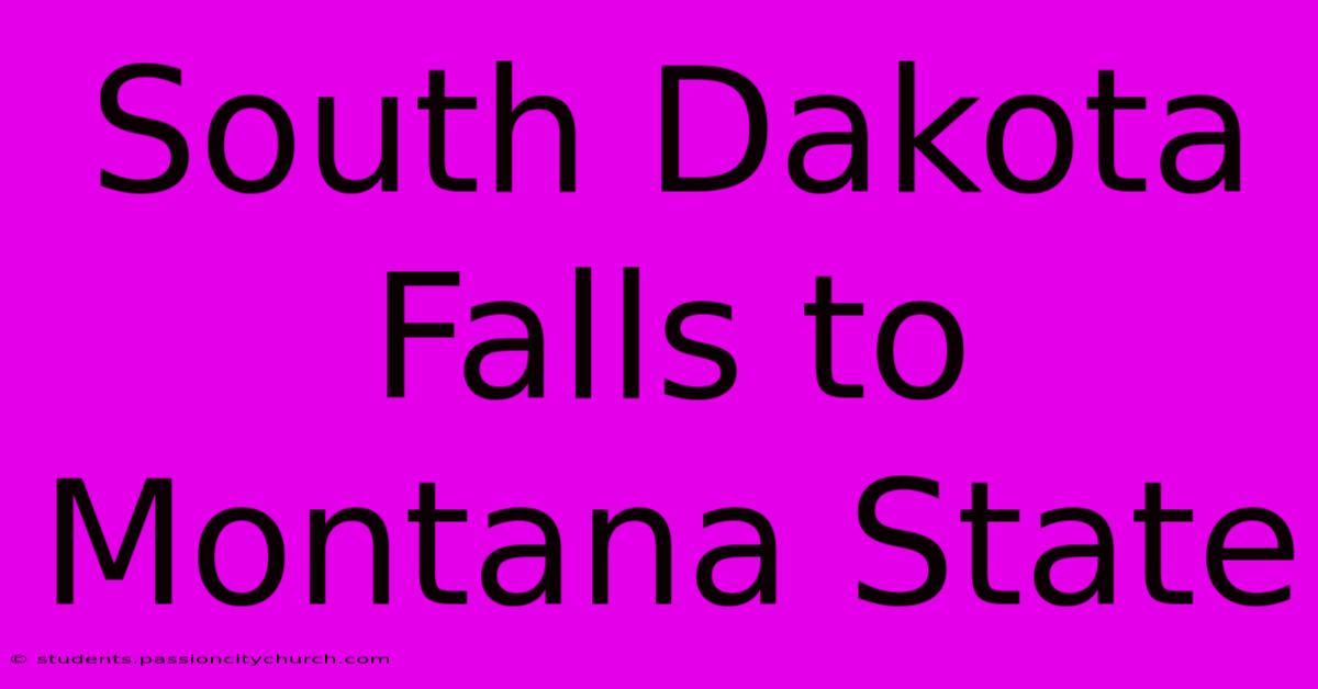 South Dakota Falls To Montana State