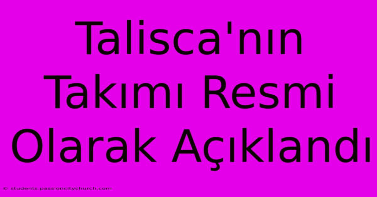 Talisca'nın Takımı Resmi Olarak Açıklandı