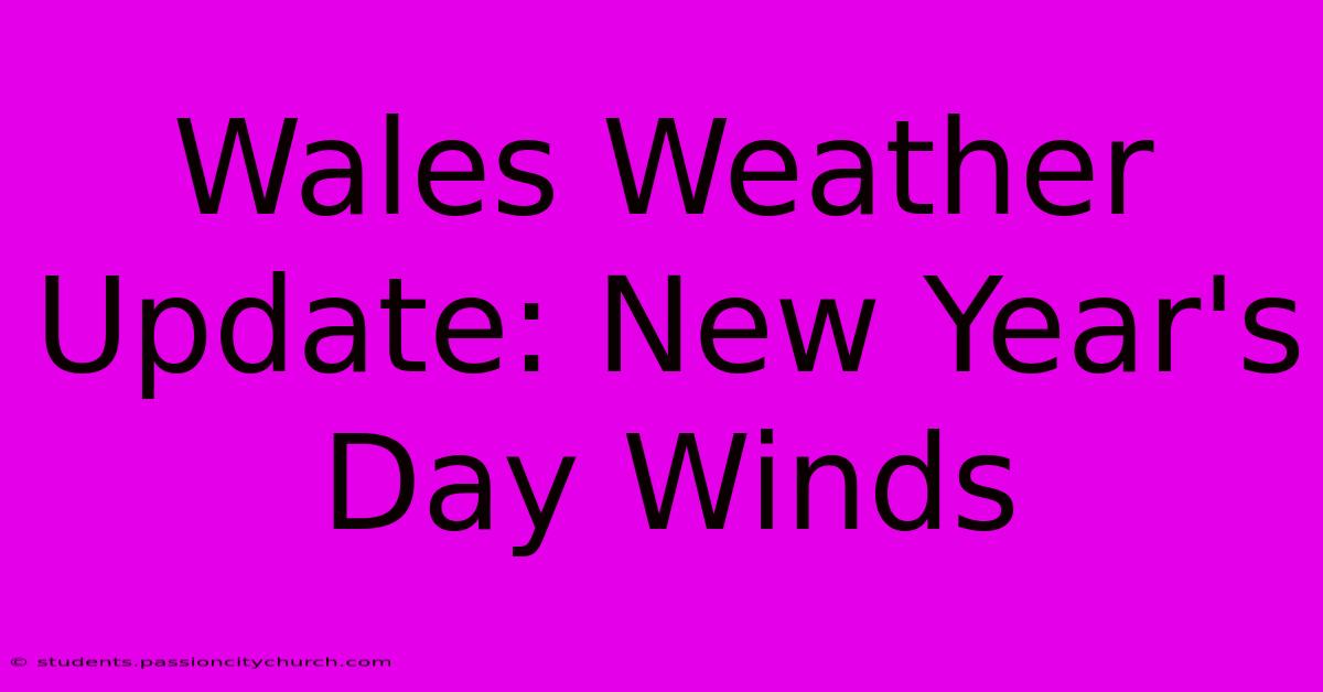 Wales Weather Update: New Year's Day Winds